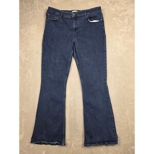 Kettlewell Flare Boot Jeans Womens 14 Blue Denim Stretch Mid Rise 32" Inseam